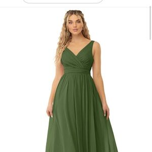 Azazie Olive Bridesmaid Dress (4)